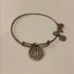 Alex & Ani Bracelet with “A”